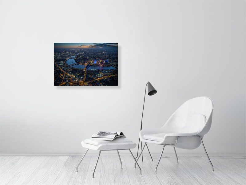 Dawn aerial view of Westminster, River Thames, London. 452487