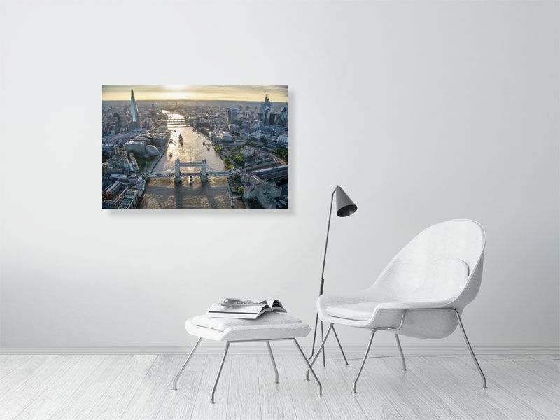 Aerial view of Tower Bridge, River Thames, London. 269480