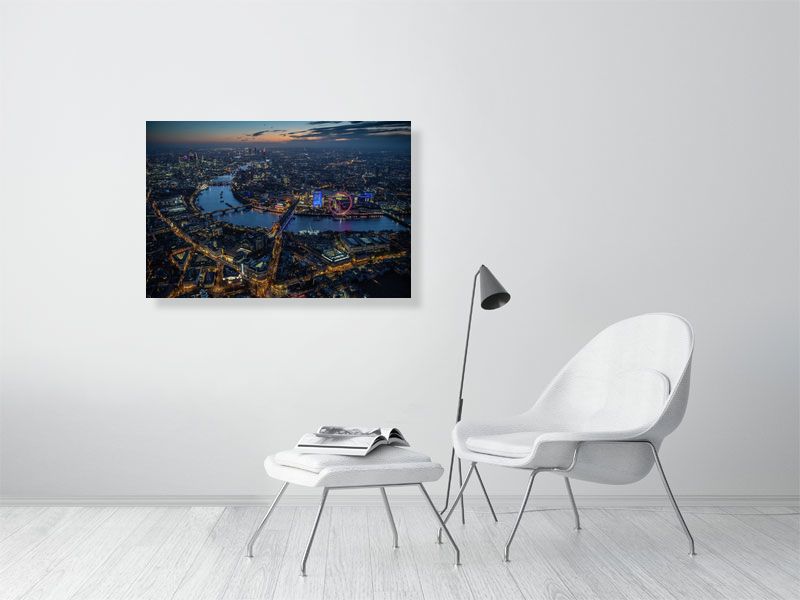 Dawn aerial view of Westminster, River Thames, London. 452487