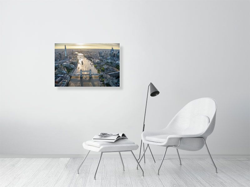 Aerial view of Tower Bridge, River Thames, London. 269480