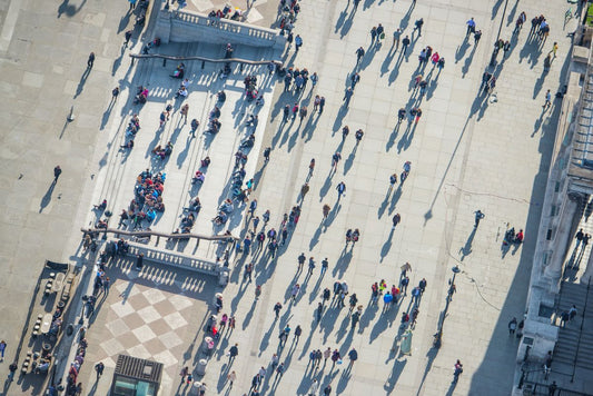 People in Trafalgar Square, London. 7499