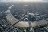 Aerial view of the River Thames and Southbank, London. 433648