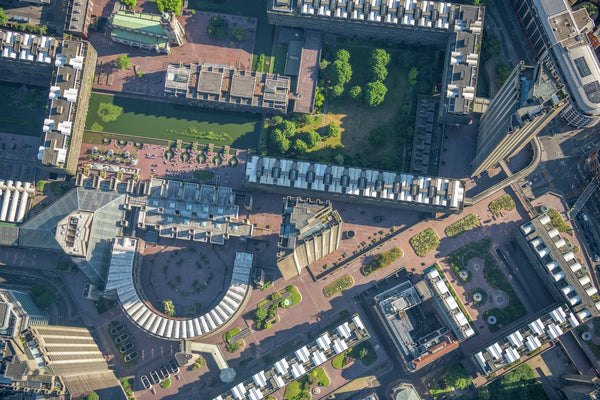 Aerial view of Barbican Centre, London. 361332