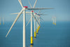 Aerial view of off shore wind farm, UK. 6478