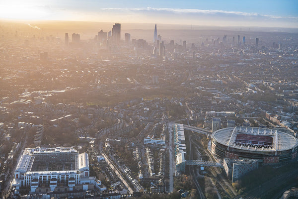 Aerial view of Emirates Stadium, London. JasonHawkes-573375