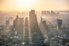 Dawn aerial ( helicopter ) view of the City of London. JasonHawkes-612944