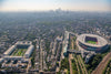 Aerial view of the Emirates stadium and old Highbury Ground, London. 422293