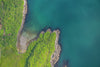 Aerial view of coastline at Jura, Inner Hebrides, Scotland. 9552